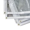 Tarps Now 8 ft x 25 ft 20 Mil Tarp, Clear, Clear PVC FS-CV20-0825